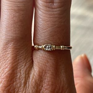 LAST CHANCE: 14K-18K gold, NOS vintage stacking ring